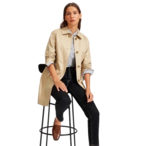 Neiman Marcus Jackets & Blazers - Neiman Marcus Tan Mid Length Trench Jacket, 6